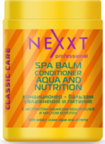 Кондиционер-бальзам для волос Nexxt Professional Aqua&Nutrition, увлажнение и питание, 1 л
