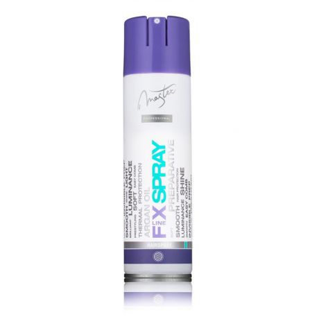 Лак для волос SPA MASTER molecular cosmetiсs лёгкой фиксации с маслом арганы, UV-фильтром и термозащитой.