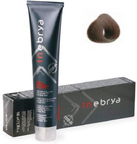 Крем-краска для волос Inebrya Color Professional 4/7 Chestnut Brown Coffee, каштан коричневый, 100 мл