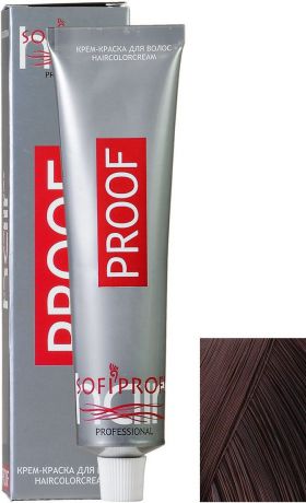 Крем-краска для волос Sofiprofi Proof 5.0 светлый шатен натуральный, 60 мл