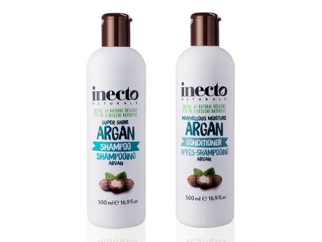 Косметический набор для волос Inecto с аргановым маслом, увлажняющий