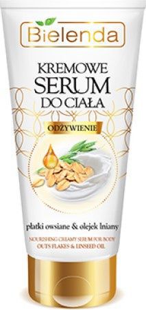 Питательная сыворотка Bielenda Creamy Body Serum с овсяными хлопьями и льняным маслом, 195201, 200 мл
