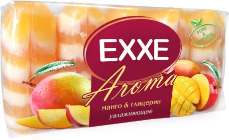 Мыло туалетное EXXE AROMA Манго с глицерином, 5*70гр
