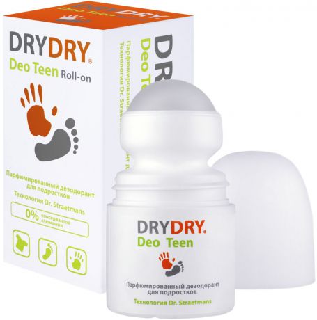 Дезодорант Dry Dry Deo Teen Roll-on / Драй Драй Део Тин Ролл-он, 50 мл. – парфюмированный дезодорант для подростков, 95