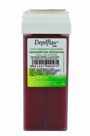 Воск для депиляции DEPILFLAX100 901028D, Лесные ягоды (прозрачный), 110 гр, 110