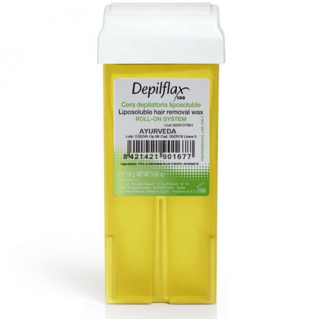 Воск для депиляции DEPILFLAX100 Аюрведа 100216D, прозрачный, 110 гр, 110