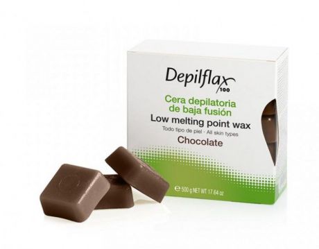 Воск для депиляции Depilflax100 EXTRA шоколад 901394D, 500гр