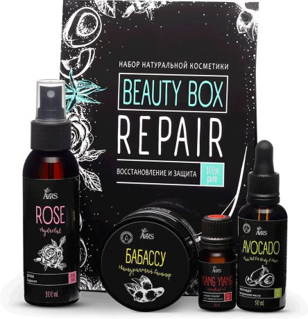 Base to Beauty Набор натуральной косметики "Beauty box Recovery" (восстановление и защита)