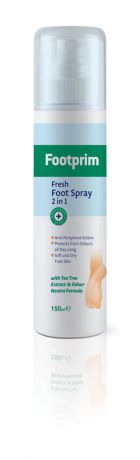 Footprim Дезодорант Антиперспирант для ног 2 в1 "Fresh Foot Spray", 150 мл