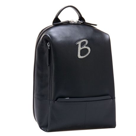 Рюкзак женский Alessandro Birutti 13-335/черн , кожа, 24x13x32 см, черный