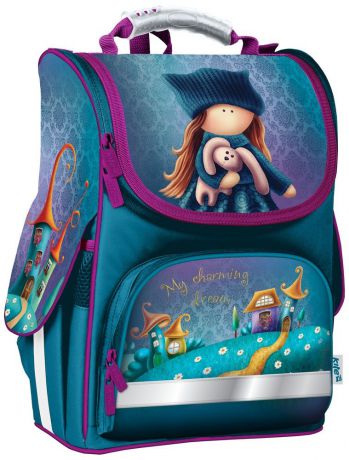 Рюкзак школьный каркасный для девочек Kite Charming