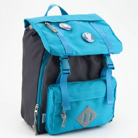 Рюкзак дошкольный Kite K18-543XXS-3, цвет: бирюзовый, серый