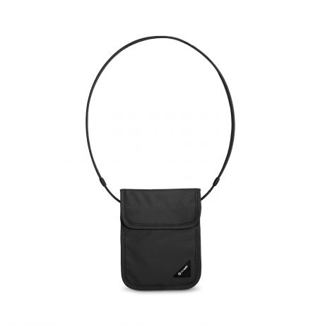 Потайной кошелек на шею Pacsafe Coversafe X75, цвет: черный