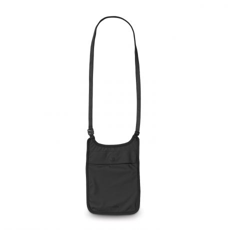 Портмоне Pacsafe Кошелек потайной нательный Coversafe S75, цвет: черный, черный