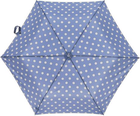 Зонт женский Cath Kidston "Minilite", механический, 3 сложения, цвет: голубой, бежевый. L768-3138