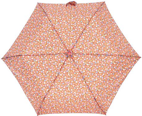 Зонт женский Cath Kidston "Minilite", механический, 3 сложения, цвет: коралловый, мультиколор. L768-3140