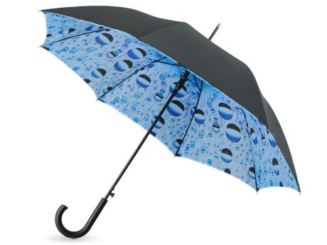 Зонт Oasis «Капли воды», голубой, черный