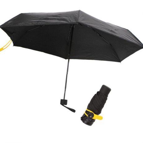 Зонт MARKETHOT Карманный зонтик, черный