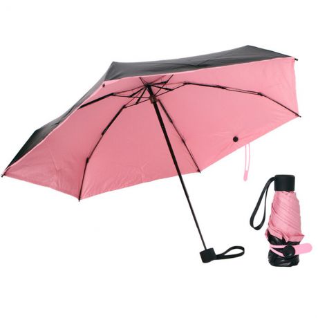 Зонт MARKETHOT Карманный зонтик, розовый