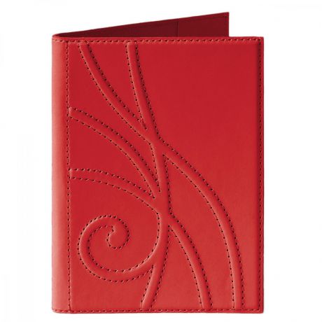 Обложка для паспорта Makey с художественной вставкой, 424-009-08-42, красный