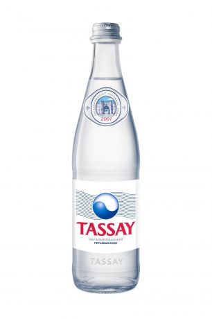 Вода TASSAY природная питьевая, 0.5л, стекло, негазированная