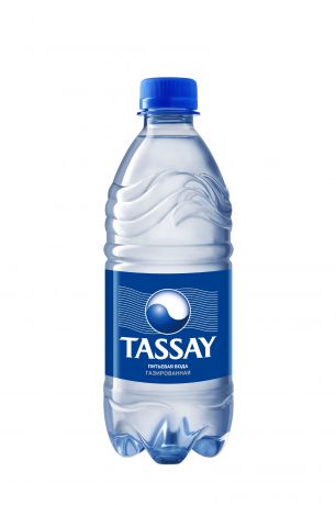 Вода TASSAY природная питьевая, 0.5л, пэт, газированная