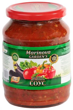 Овощные консервы Marinova Garden Соус Лагманный "Премиум" Стеклянная банка, 850