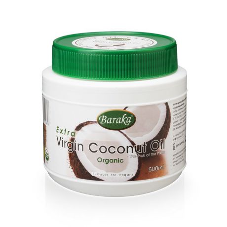 Масло кокосовое Baraka «Вирджин Органик», пищевое, нерафинированное, 500 мл
