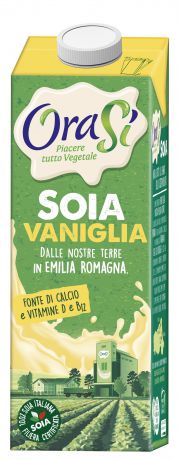 Растительное молоко orasi Soia Соевый напиток со вкусом ванили, обогащенный витаминами 1л Тетра Пак, 1000