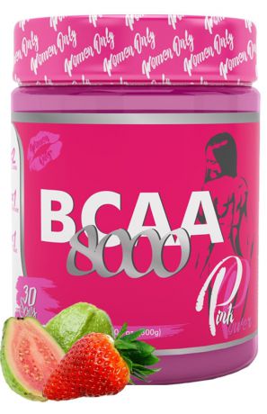 BCAA PinkPower BCAA8000 300 г, вкус Клубника-Гуава