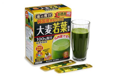 Витаминно-минеральные комплексы Nihon-yakken Японский напиток "Аодзиру" 100% сок ячменя (46 саше)