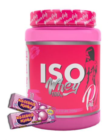 Протеин PinkPower ISO WHEY 100% 900 г, вкус Жевательная резинка