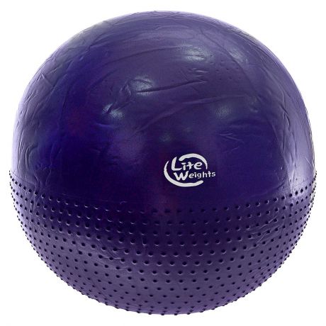 Мяч гимнастический "Lite Weights", массажный, цвет: фиолетовый, диаметр 75 см. BB010-30