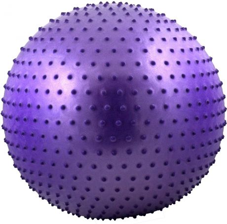 Мяч гимнастический "Starfit", антивзрыв, массажный, цвет: фиолетовый, диаметр 75 см