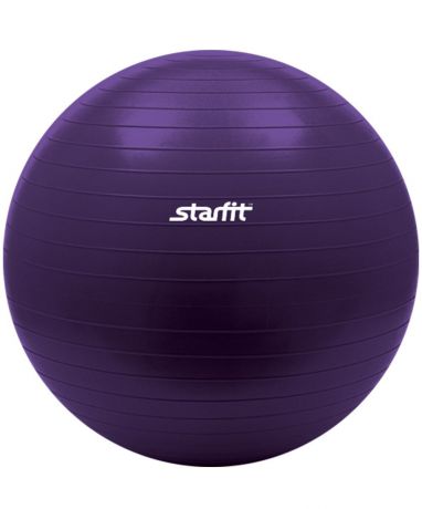 Мяч гимнастический "Starfit", антивзрыв, цвет: фиолетовый, диаметр 75 см
