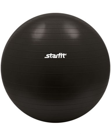 Мяч гимнастический "Starfit", антивзрыв, цвет: черный, диаметр 85 см