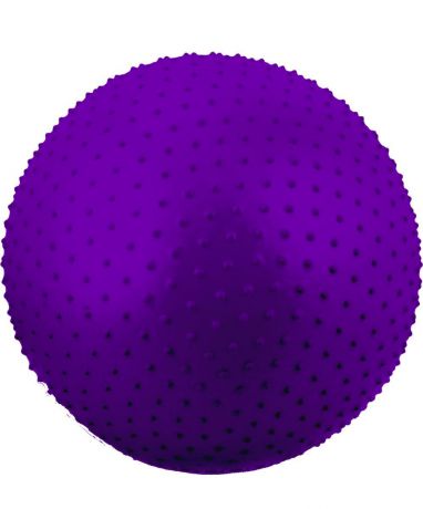 Мяч гимнастический "Starfit", антивзрыв, массажный, цвет: фиолетовый, диаметр 55 см