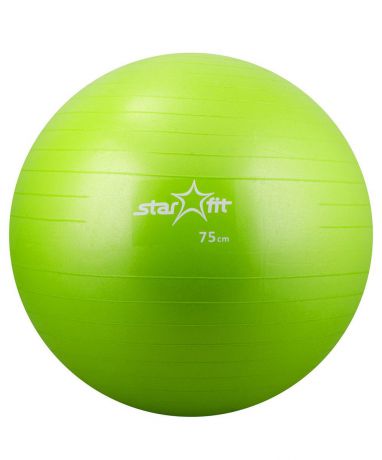 Мяч гимнастический "Starfit", цвет: зеленый, диаметр 75 см. GB-101