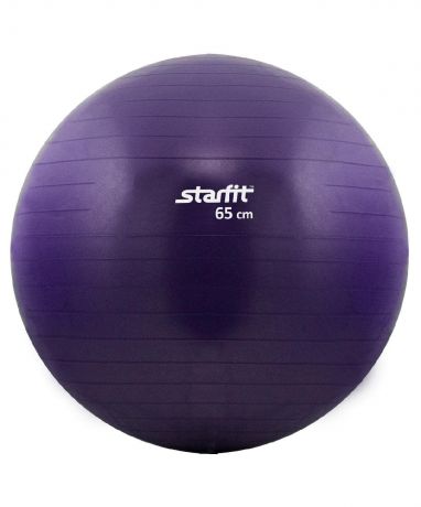 Мяч для фитнеса Starfit Мяч гимнастический GB-101 65 см, антивзрыв, фиолетовый