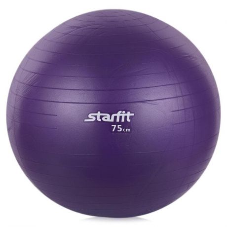 Мяч для фитнеса Starfit Мяч гимнастический GB-101 75 см, антивзрыв, фиолетовый