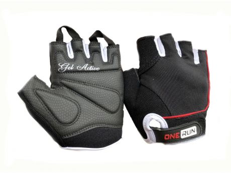 Перчатки для фитнеса OneRun женские, 16-1750R-S, красный, черный, размер S