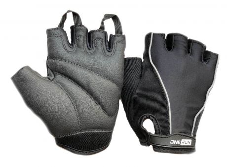 Перчатки для фитнеса OneRun женские лайкра, AI-05-792-M, белый, черный, размер M