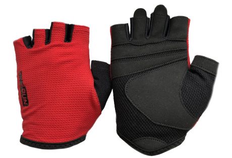 Перчатки для фитнеса OneRun женские, UNX-01-M, красный, черный, размер M
