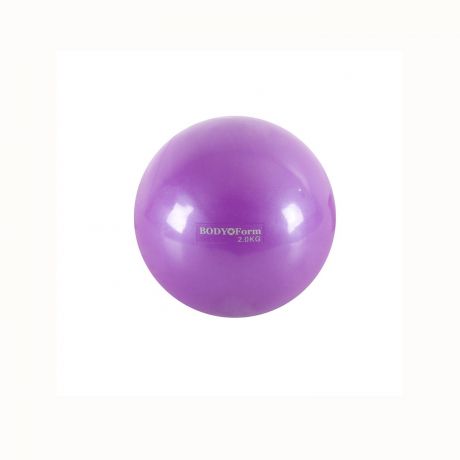 Мяч для фитнеса BodyForm Мяч для пилатеса BF-TB01 2,0 кг/13 см, BF-TB01-03, фиолетовый