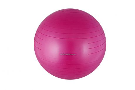 Мяч для фитнеса BodyForm Мяч гимнастический BF-GB01AB (22") 55 см. "антивзрыв", BF-GB01AB-01, красный