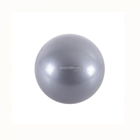 Мяч для фитнеса BodyForm Мяч для пилатеса BF-TB01 3,0 кг/15 см, BF-TB01-05, серебристый