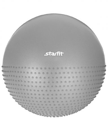 Мяч для фитнеса Starfit Мяч гимнастический полумассажный Starfit GB-201 75 см, антивзрыв, серый, GB-201 75 см, антивзрыв, серый