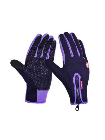 Перчатки лыжные MoscowCycling MC-GLOVE-04-S, фиолетовый