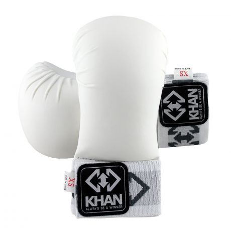 Накладки на кисть Каратэ Khan Shotokan, белый. KG201601-1. Размер XS