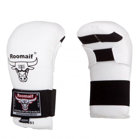 Перчатки для карате Roomaif RKM-260, RKM-260-16, белый